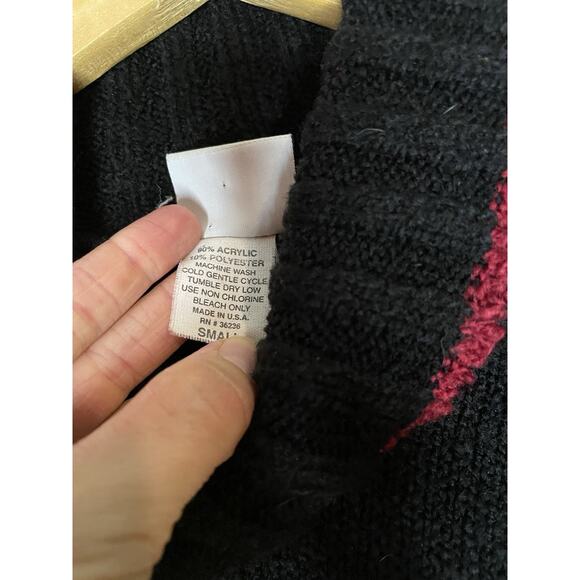 Vintage Classic Elements Turtleneck Women's Size Small Snowflake Knit Cozy 90s - Picture 6 of 6